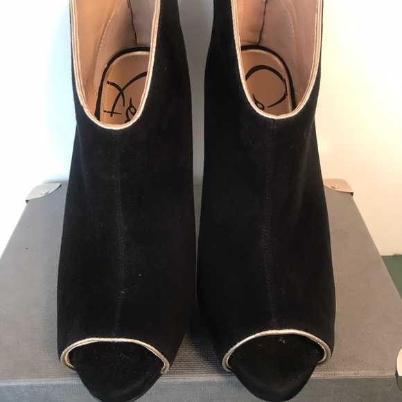 Bottes Mi-mollet En Daim Noir Jessica Simpson - Pointure US 9 (M), Talon Bas, Occasion